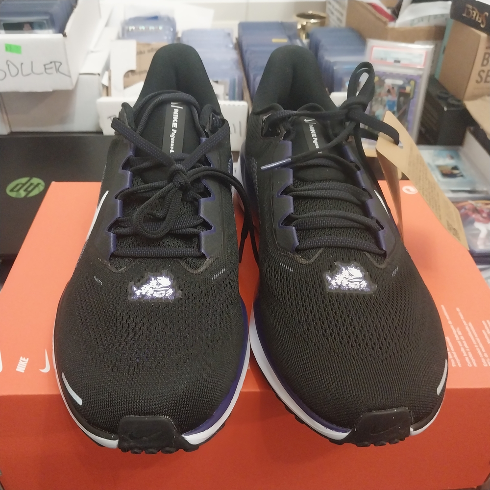 NIKE ZOOM PEGASUS 41 TCU HORN FROGS RUNNING SHOES UNISEX MENS 10 / WOMENS 11.5 Z
